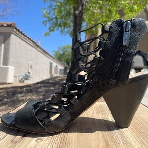 Vince Camuto Black Strappy Heeled Sandals